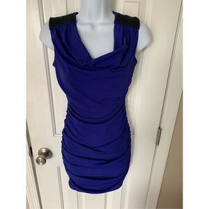 Bcx blue stretchy dress sexy